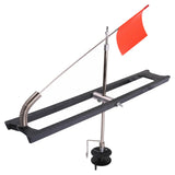 Maxbell Tip Ups Ice Fishing Rail Style with Flag Foldable Rail Tip-Up Detachable