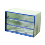 Maxbell Small Drawer Organizer for Desk Storage Box for Art Supply Jewelry Oragnizer 3 Grids