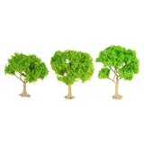 Maxbell 3x Model Trees Diorama Tree for Railway Building Model DIY Scenery Landscape green trees