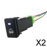 Maxbell 2x4-Pole Push Button Switch Blue LED for Headlight Pattern for