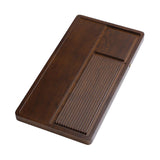 Maxbell Bamboo Tea Tray Simple Sturdy Kungfu Tea Table for Household Tea Room Office 60x28x3.5cm