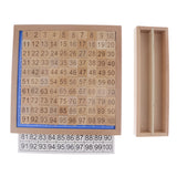 Maxbell Maxbell Beechwood Montessori Material - 1:100 Consecutive Numbers