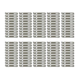 Maxbell 100x Wall Mounted Hook Fasteners DIY Enthusiasts Tile Fixed Mounting K Hooks Steel 9x0.1x1.9cm