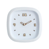 Maxbell Wall Clock Art Clock Modern Minimalist Timepiece for Cafe Bar Office Kitchen White