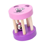 Baby Roller Rattle Nursing for Ages 0 -2 Years Birthday Gift Roller Bell Toy violet