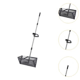 Maxbell Sand Rake Long Handle Heavy Duty Easy Cleanup Large Carbon Steel Cat Scooper Black