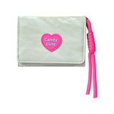 Maxbell Short Purse Creative Storage Case Portable Wallet for Traveling Party Dating Light Green