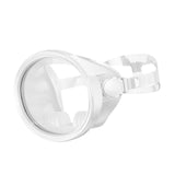 Maxbell Snorkel Diving Mask No Fogging Comfortable Portable Oval Glass Scuba Goggles white