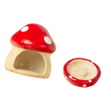 Maxbell Ceramic Hamster House Nest with Feeding Bowl for Ferret Squirrels Chinchilla Red