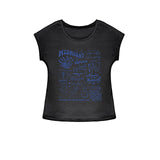 Maxbell Maxbell T Shirt for Women Summer Simple Basic Tee Shirt for Beach Vacation Traveling L Black