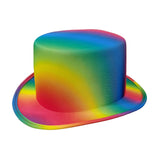 Maxbell Adult Rainbow Top Hat Costume Hat for Stage Performance Cosplay Themed Party