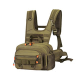 Maxbell Men Outdoor Chest Bag Zipper Organizer Chest Pack for Running Hiking Workout Style A