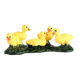 Maxbell Duck Animal Figure Realistic Mini Decor Simulated Animal Model for Kids Yellow