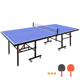 8ft Mid-Size Table Tennis Table & Portable Table Set for