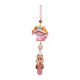 Year of The Snake Car Ornament 2025 Chinese Lunar New Year Hanging Ornament Pink Beads