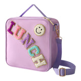 Maxbell Insulated Lunch Box Bag Food Delivery Bag Waterproof Portable Food Container Purple