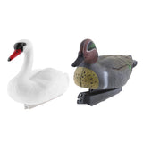 Maxbell 2x Floating Swan Decoy & 31cm Drake Hunting Fishing Garden Scarer Scarecrow
