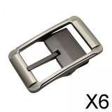 Maxbell 6xAlloy Belt Buckle Luxury for Leather Strap Reversible Zinc Alloy Replacement