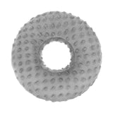 Maxbell Ear Piercing Pillow Round Shaped Soft Travel Easy Clean Side Sleeping Pillow Gray