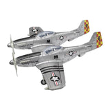Maxbell 1:48 Scale USA Fighter Building Kits Educational Table Decoration 3D Puzzles Argent Horse