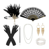 Maxbell Women 1920S Accessories Set Headband Props for Carnival Fancy Dress Style A
