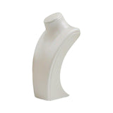 Maxbell Necklace Bust Display Stand Home Organization Shop Necklace Mannequin Holder 10.5cmx6.5cmx20cm White