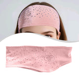 Figure Skating Headband Non Slip Portable Hair Band for Football Adults Yoga Pink