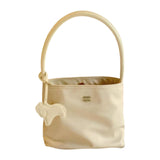 Maxbell Small Shoulder Bag Versatile Trendy Pouch Handbag for Birthday Shopping Work Yellow