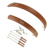 Maxbell Maxbell Folding Bike Mudguard Front & Rear Fenders Mud Guard for Bike Riding Outdoor 16inch Brown