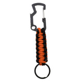 Maxbell Maxbell Outdoor Sports Molle Paracord Keychain Carabiner Belt Clip Orange Black