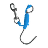 Maxbell Maxbell Scuba Diving Reef Drift Hook with 47" Line & Stainless Steel Clip Blue