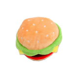 Dog Squeak Food Shaped Chew Toy Durable Doll for Medium Large Dogs Hamburger 14x14x9cm - Aladdin Shoppers