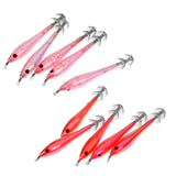 Maxbell 10pcs Squid Lure Jig Hook Lure Hard Plastic Baits Glow in Dark Fishing Tool