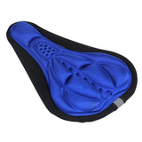 Maxbell Maxbell Bike Bicycle 3D Silicone Saddle Seat Pad Ultra Soft Thickened Gel Cycling Blue