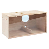 Maxbell Wooden Bird House Resting Breeding Hummingbird House for Outside Patio Trees Right Opening