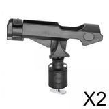 Maxbell 2x Removable Fishing Rod Tube Holder Rotatable Tackle Track Mount Kayak Boat