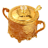 Maxbell Candy Jar Novelty Dispenser Chocolate Container for Kitchen Dinner Household Gold