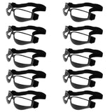Maxbell 10-Piece Anti Down Basketball Glasses Sports Eyewear Training Supplies Black