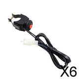 Maxbell 6xMotorcycle Pit Dirt Bike Motorcross Kill Horn Switch Momentary Button Red