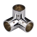 Maxbell Round Pipe Connector Sturdy Tube Mount for Display Stand Frame Clothes Rails 3 Way