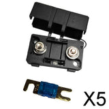 Maxbell 5xAutomotive Car Mini ANS Fuse Holder Fusebox Block Dustproof Cover 100A