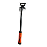 Maxbell Manual Weeder Tool Heavy Duty Weeds Remover for Agricultural Digging Backyard 6 Claw Yellow