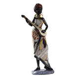 African Lady Figurine Tribal Lady Sculpture Desktop Home Office Decoration StyleA StyleB StyleC