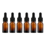 Maxbell Maxbell 6 Empty Glass Refill Eye Dropper Bottles Essential Oil Perfume Pipette Vials 10ml