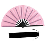Maxbell Folding Fan Decorative Boots on The Ground Fan for Festival Carnival Pink
