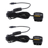 Maxbell 2Pieces 12/24V to 5V Car Dash Cam Hardwire Adapter Cable DVR OBD Buck Line