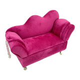 Maxbell Sofa Shaped Jewelry Box Dresser Jewelry Organizer for Pendant Rings Brooches Style D