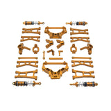 Maxbell RC Car Accessory Metal Retrofitting Accessories for 1/14 RC Car Trucks Model Gold