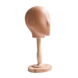 Maxbell Wooden Mannequin Head Stand for Hats Caps Salon Hairdressing Wig Head Holder