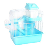 Maxbell 2 Tier Hamster Cage Portable Small Animal Cage for Hedgehog Rats Guinea Pigs Blue